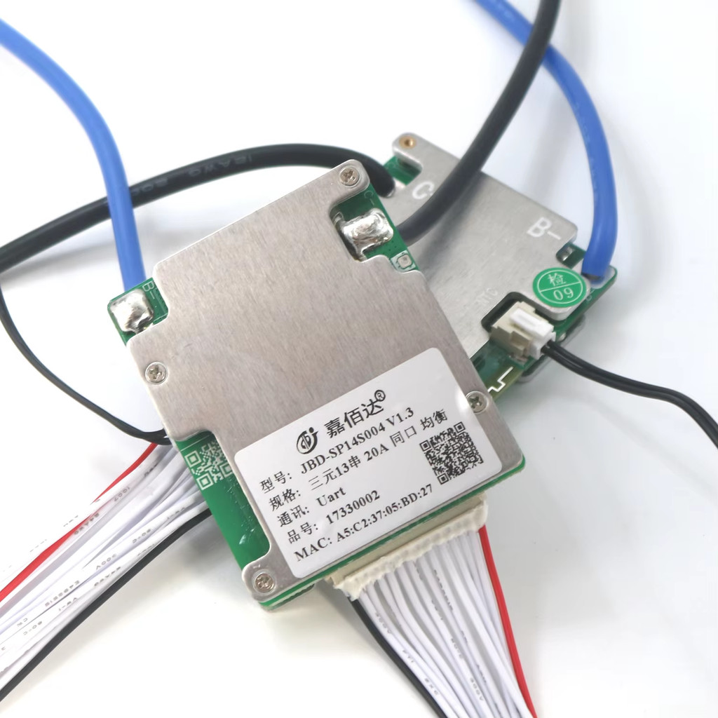 Built-in BT 7S to 14S JBD Smart BMS 13S 48V Lithium Battery Balance Protection Board 8S 24V 10S 36V