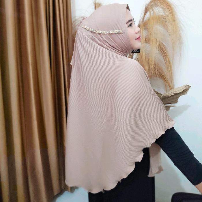 Sedia hijab jumbo fo bergo instan Elsa jumbo
