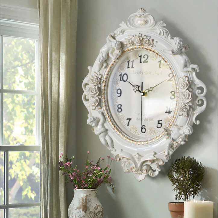 Living room silent garden clock cross-border art decoration clock digital wall clock mechanical wall
