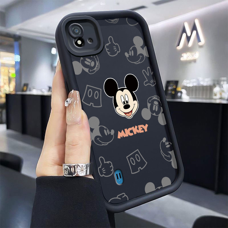 Casing Hp untuk Realme C20 C20A C11 2021 C11 2020 Case Kartun Mickey Kasing ponsel Cesing Silikon So