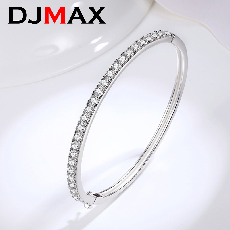 Fashion Women's 3mm Moissanite Diamond Bracelet S925 Silver Moissanite Bracelet For Women Shinning