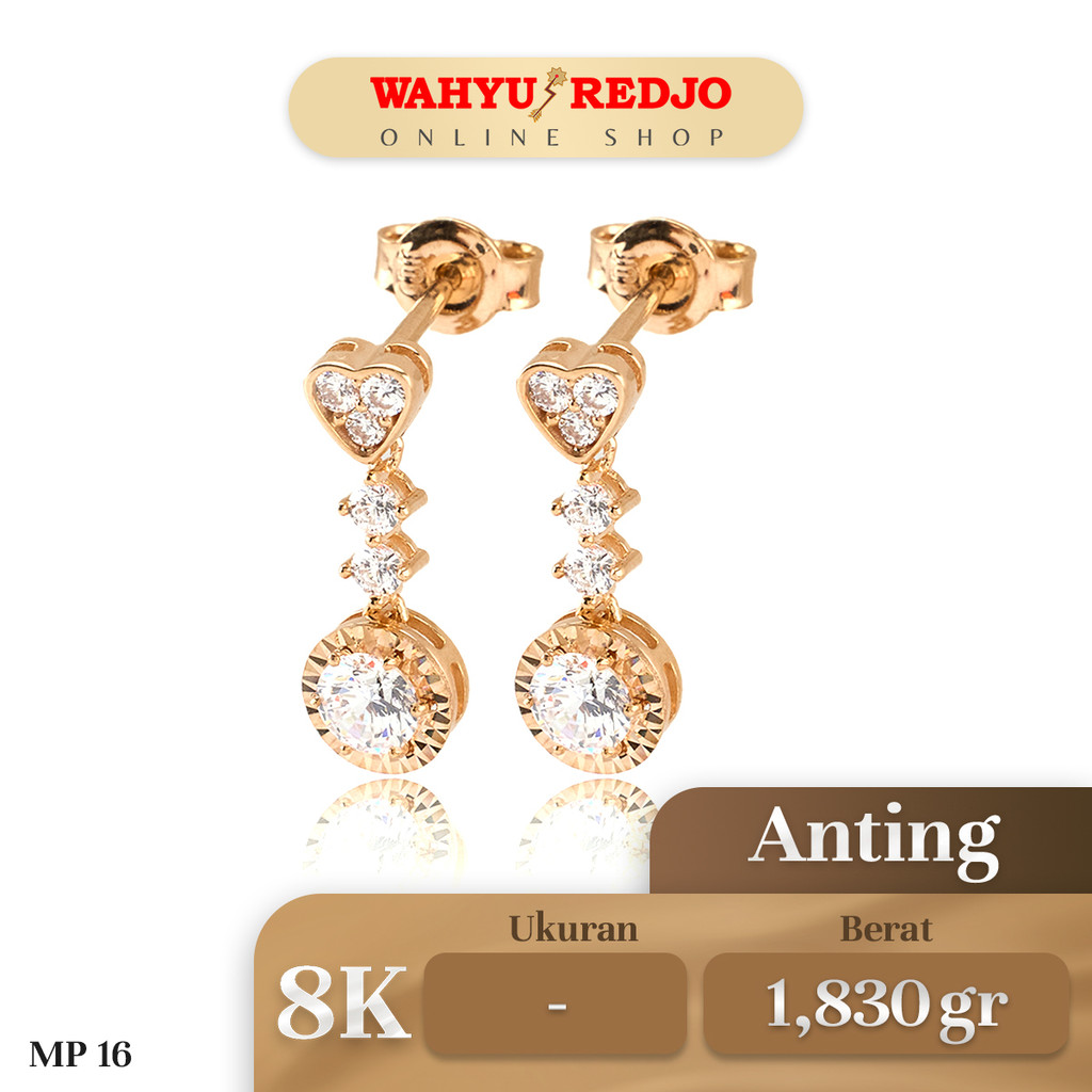 Anting Emas Kadar 8K Wahyu Redjo AN-8K 30087053PMR