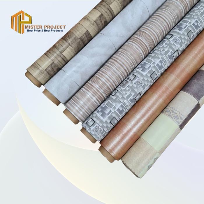 Karpet Lantai Vinyl Motif Kayu (22meter)/ Karpet Alas Meja