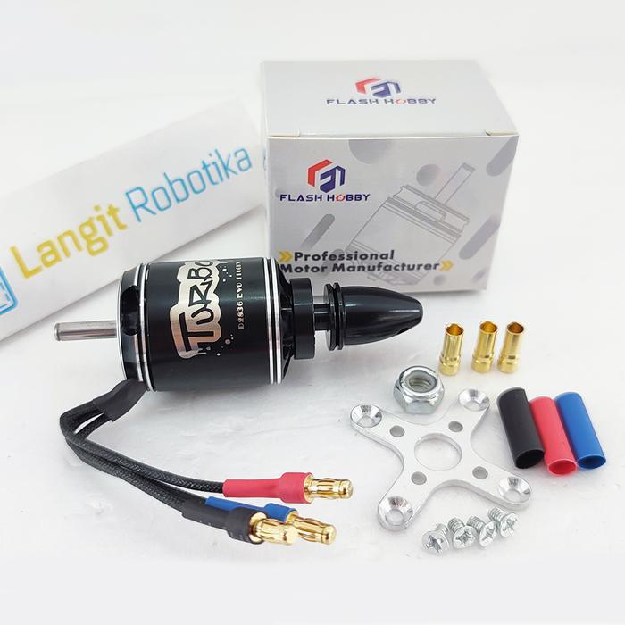 TERBARU Motor Brushless FlashHobby EVO D2836 1100KV 2836 1100 KV EVO Series TERBARU