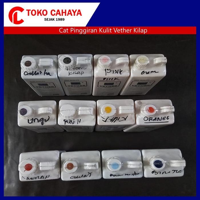 Cat Pinggir Kulit Vether Kilap