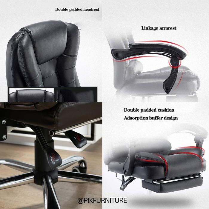TERLARIS KURSI KANTOR OFFICE CHAIR KURSI KERJA KULIT BANGKU KERJA KURSI OFFICE Selamat Berbelanja