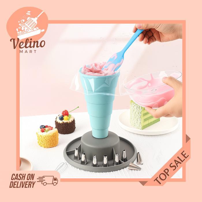 Corong Piping Bag / Penyangga Kantong Piping Bag / Corong Piping Bag Pengisi Adonan