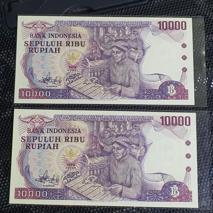 Koleksi Uang Kuno 10000 Gamelan gress