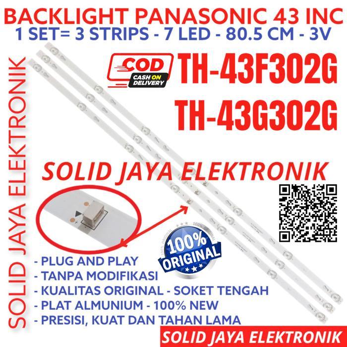 TERLARIS BACKLIGHT TV LED PANASONIC 43 IN TH 43F302G 43G302 43F 43G LAMPU BL 7K SALE