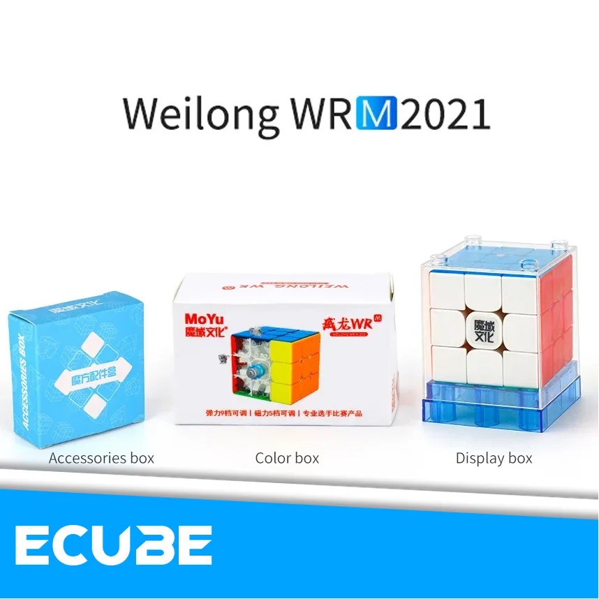 [ECube] MoYu Weilong WRM 2021 Lite 3X3 Magnetic Magic Speed Cube Professional Antistress Puzzle Toys