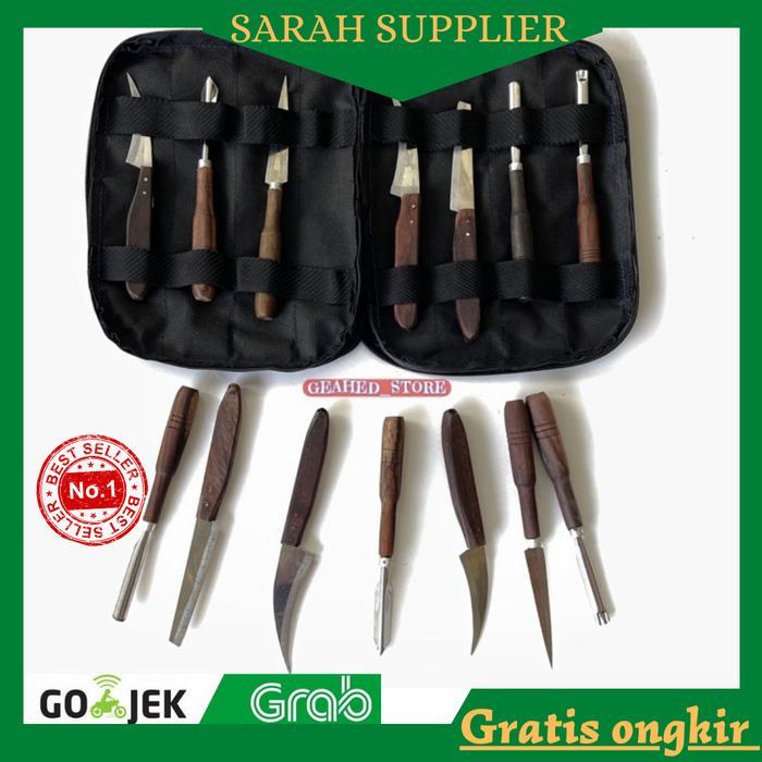 Premium Pisau Ukir Buah Dan Sayur/ Pisau Garnish /Pisau 1Set Isi 7 + Dompet Original