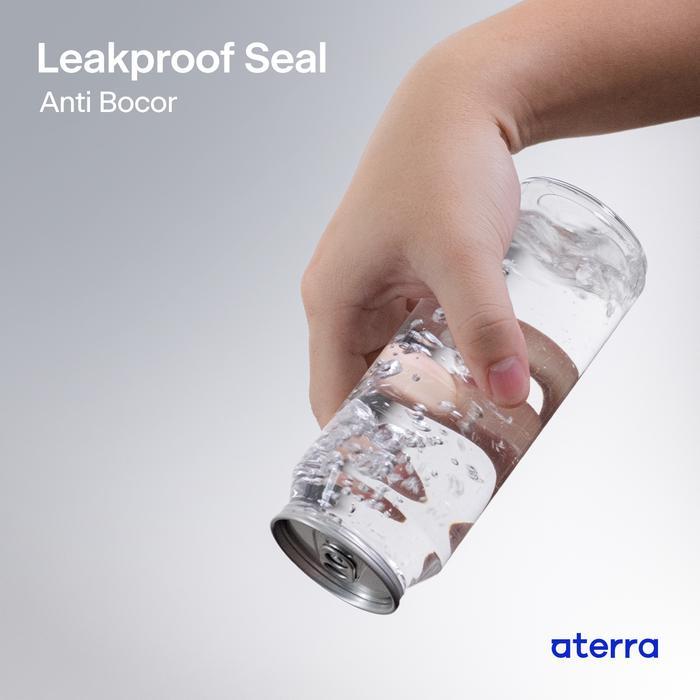 Aterra Botol 500B - Isi 100 Pcs Termasuk Tutup Lid - Pet Can Bottle 500 ml Pop Can