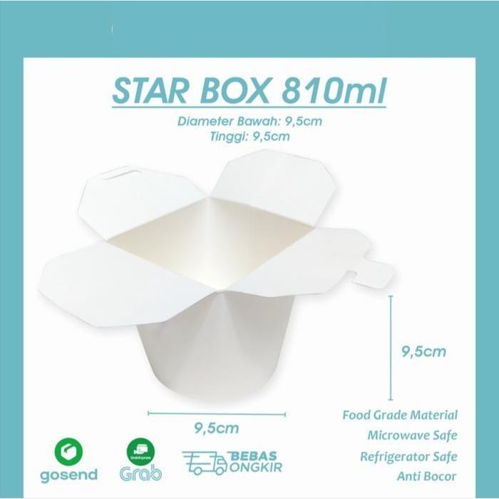 Thebest- food pail mangkok noodle box rice bowl mangkok nasi box mie star box