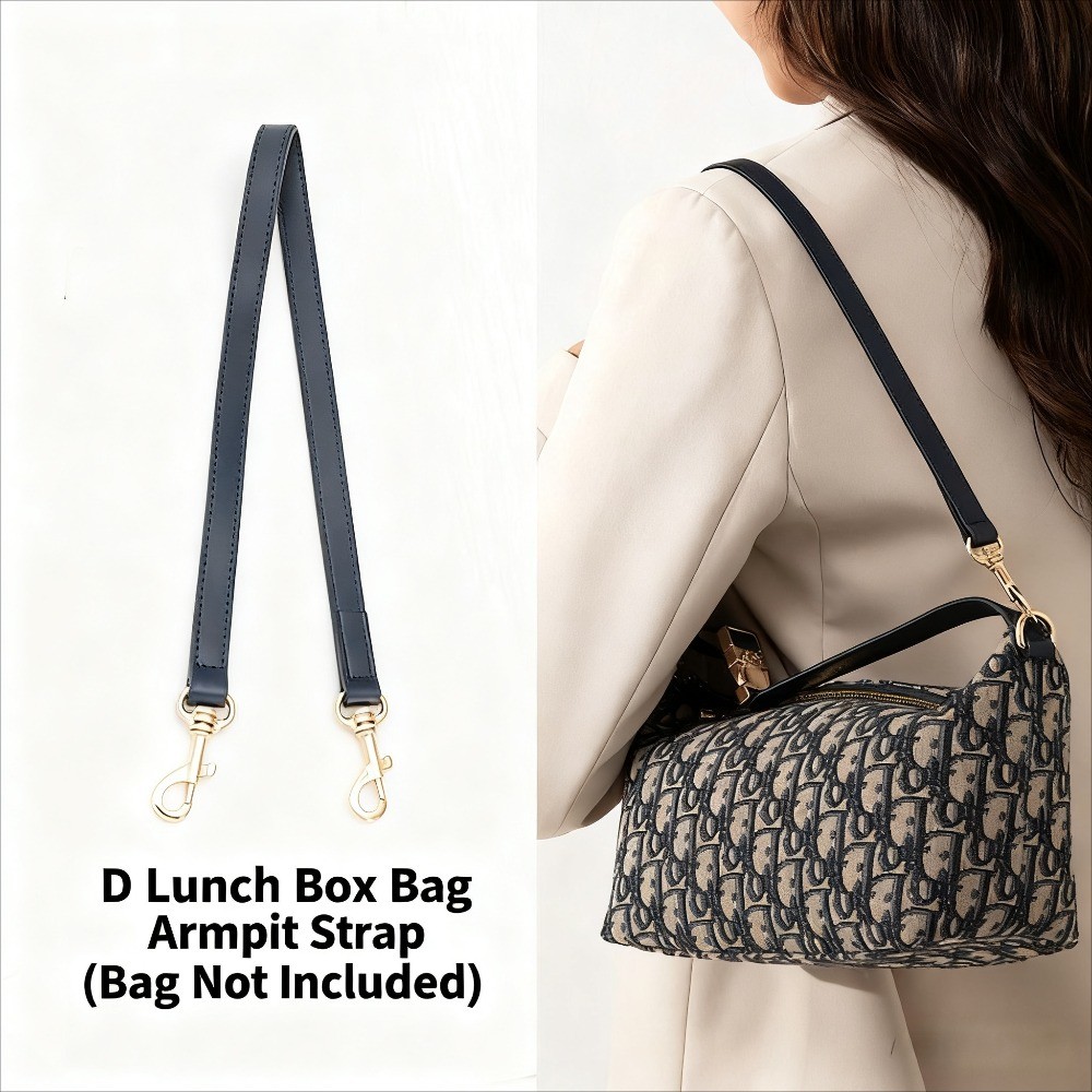 Adjustable Shoulder Strap for Dior Lunch Box Bag PU Leather Fashion Designer Bag Accessories