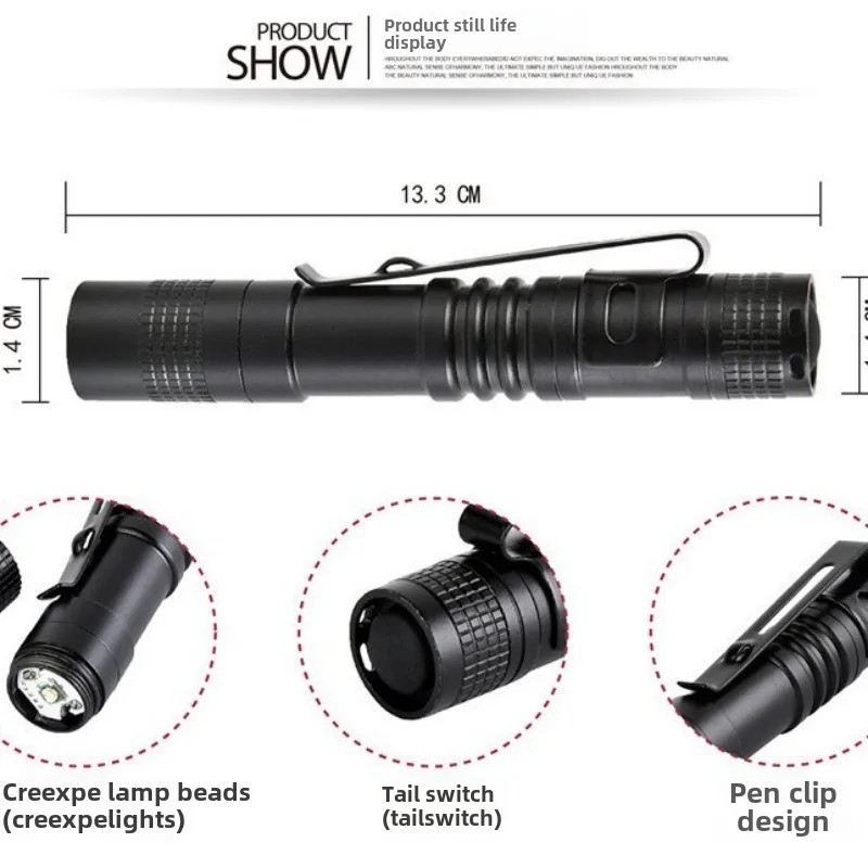 XPE LED Strong Light Flashlight Mini LED Flashlight Dry Battery Pen Light Mini Small Flashlight