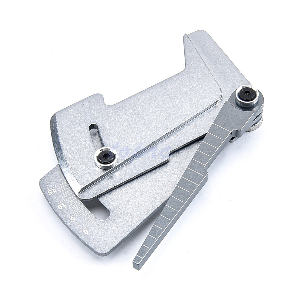 Adjustable Ruler Adjusting RC Car Height & Wheel Rim Camber 15 degrees Hobby Tools CNC For RC Car