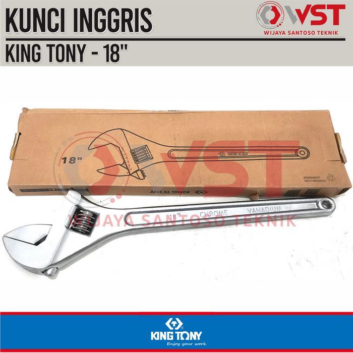 King Tony Kunci Inggris 18" 450mm / Adjustable Wrench 18inch KingTony