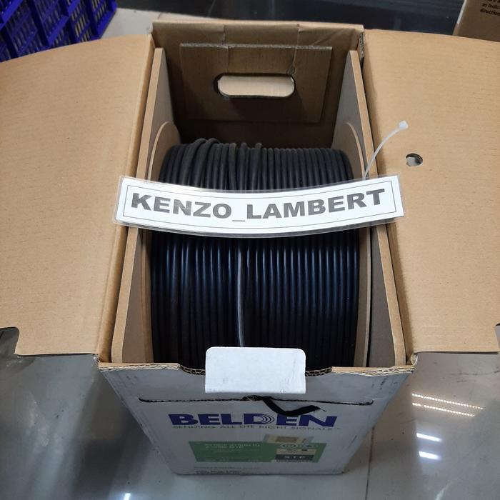 Kabel Stp Cat 5E Belden 50105F 100Meter Outdoor Hitam/Belden Outdoor