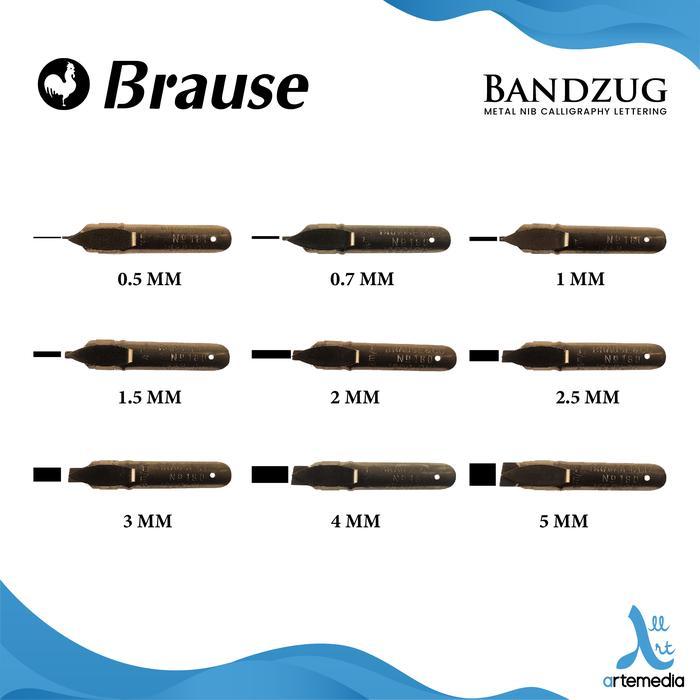 Mata Pena Kaligrafi Brause Bandzug Metal Nib Calligraphy Lettering