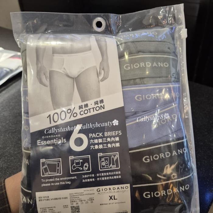 Celana Dalam Pria Giordano Celana Dalam Pria Giordano 1 Pack Isi 6Pcs New Sale From 379K