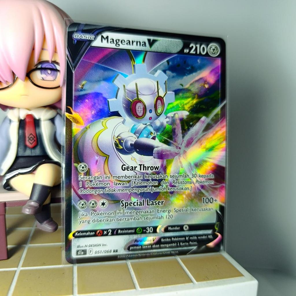 ORI Kartu Pokemon Magearna V RR ID s11a F 051 / 068 Indo TCG Card Arkana Memuncak Booster Pack Poke 