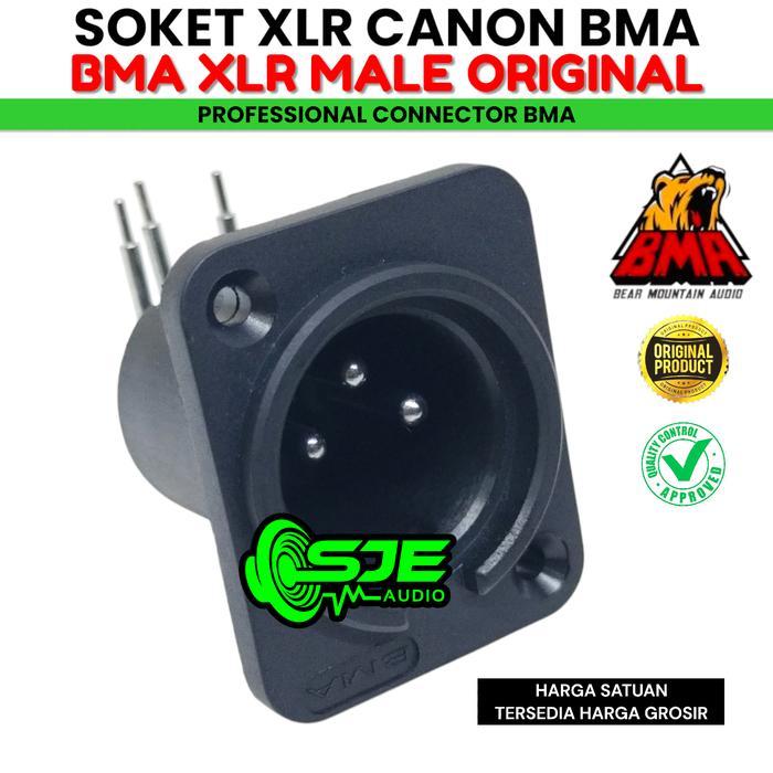 Soket Canon Bma Male Soket Xlr Male Bma Socket Canon Xlr Cowo Bma 3 Pin Input Audio Male Konektor