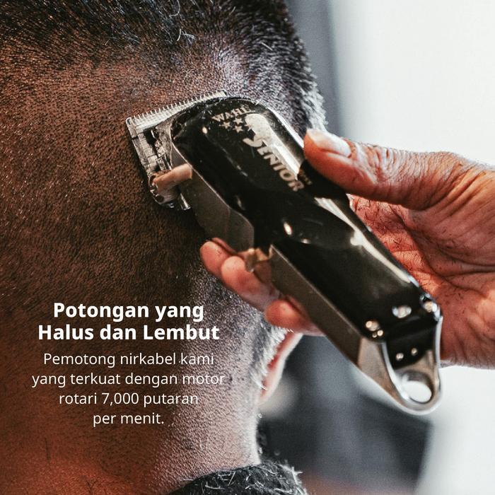 Wahl Professional 5 Star Senior Cordless Hair Clipper - Alat Cukur, Alat Cukur Rambut, Mesin Potong