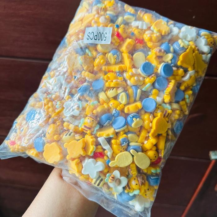 500PCS Clay Resin Mix Karakter Termurah