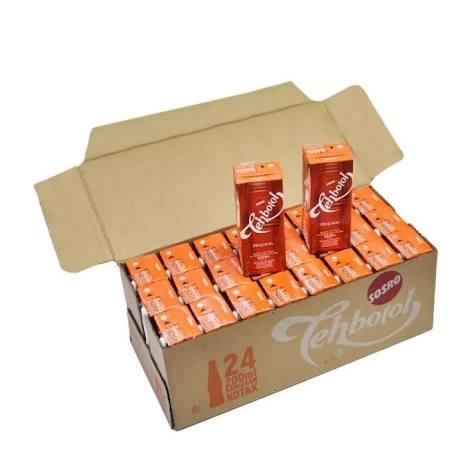 TEH BOTOL KOTAK SOSRO 250ML / 250 ML 1 DUS ISI 24