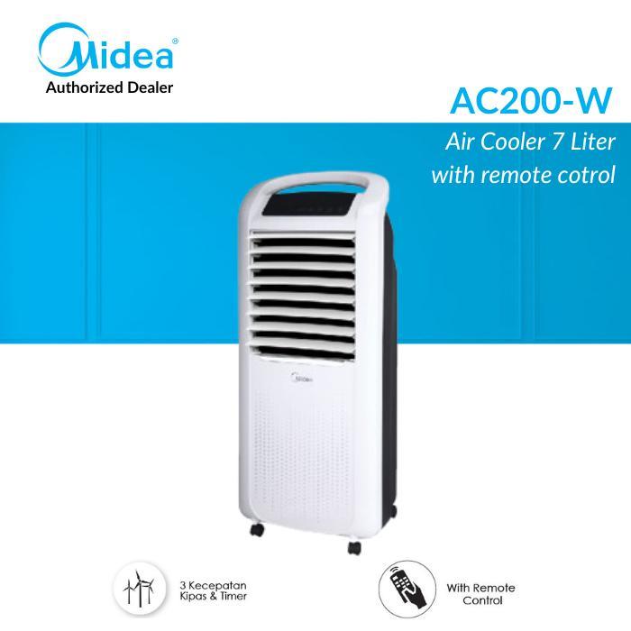 Midea Air Cooler 7 Liter - AC200-W - 3 In 1 Cooler-Purifier-Humidifier
