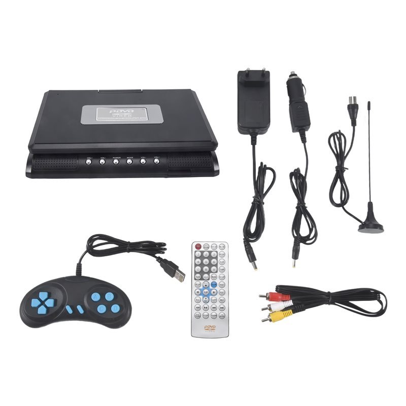 Highly Recommended-Portable 7.8 Inch TV Home Car DVD Player HD VCD CD MP3 HD EVD Player With