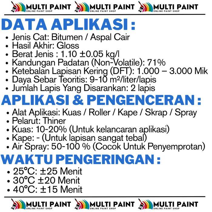 Nippon Paint Aspal Cair Anti Bocor 1Kg Aspal Cair Nippon Flinkote Nippon Paint 1Kg Nipsea Flinkote