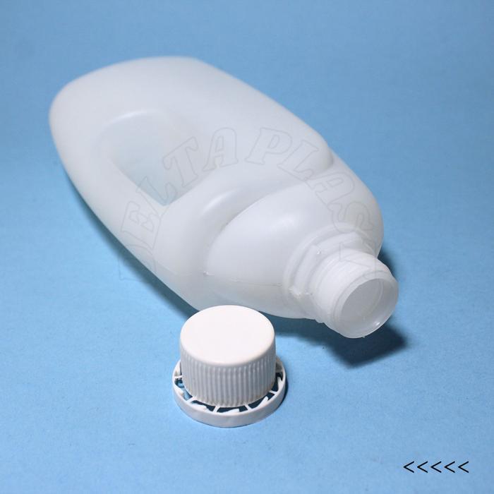 "New" Jerigen 1 Liter Gagang Samping Segel Natural / Jerigen 1000 ML Segel