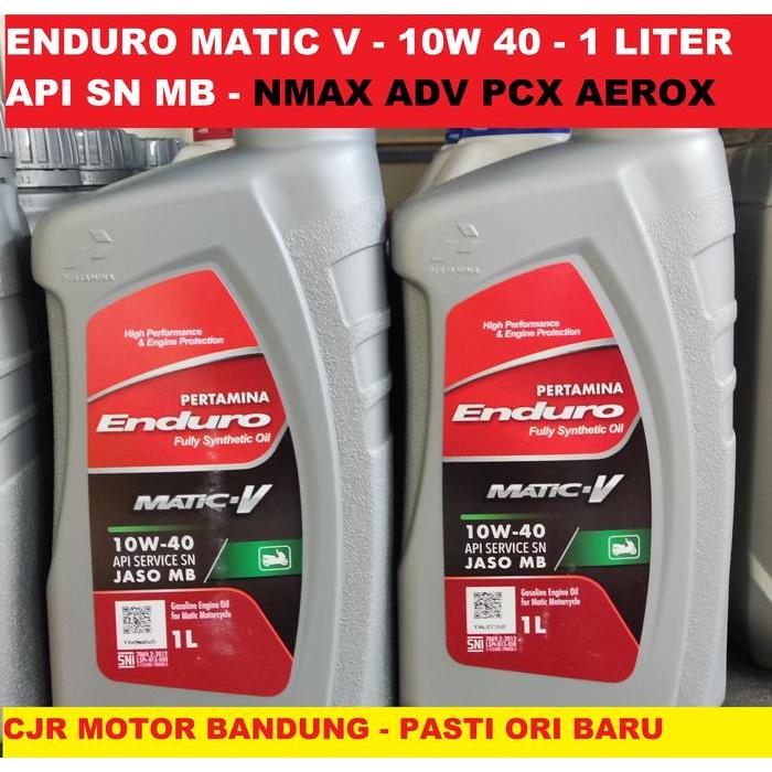 SPESIAL SALE Oli Enduro Matic V 10W 40 1L Oli Mesin Motor Big Matic ADV NMAX PCX
