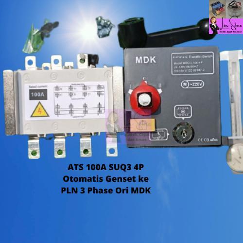 ATS 100A SUQ3 4P Otomatis Genset ke PLN 3 Phase Ori MDK