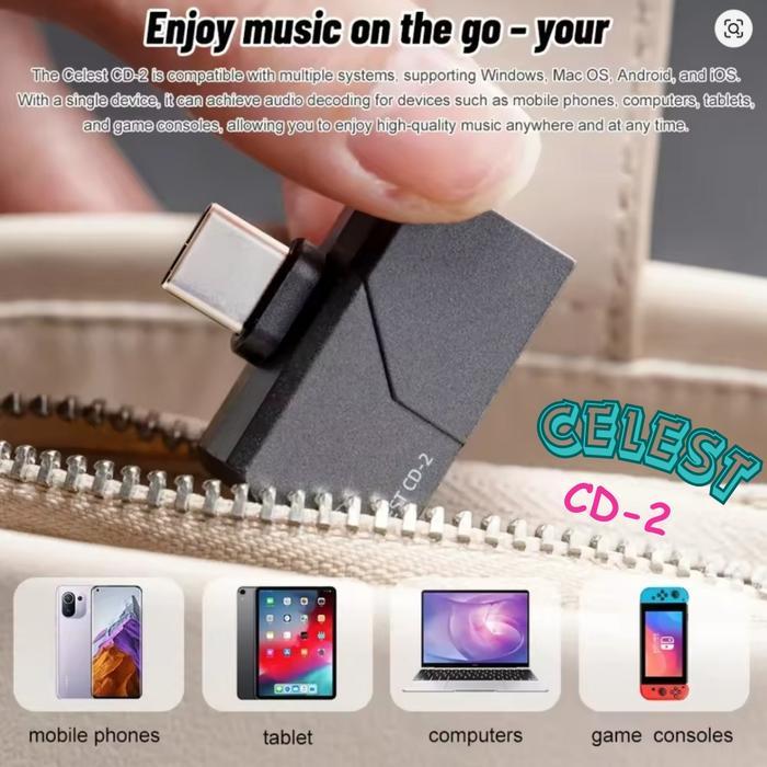 Kinera Celest Cd-2 Cd2 Dac Audio In Ear Monitor Earphone Adapter Usb Type C To 3.5Mm Converter 3.5Mm