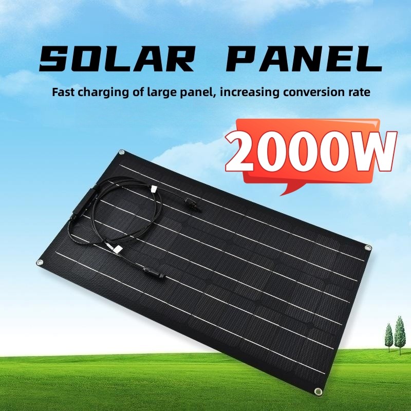 2000w solar panel 1500w high-power flexible panel 1000w solar power for home kit 500w solar system s