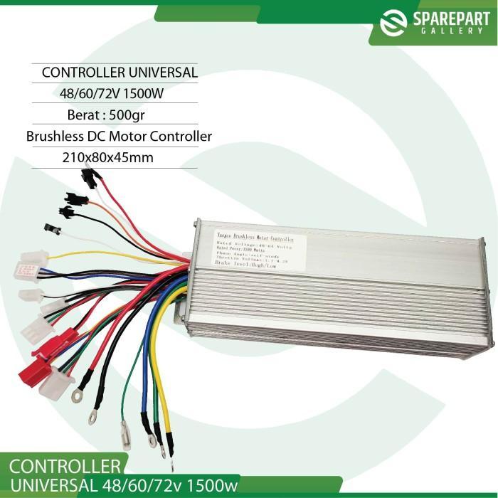 Controller universal bldc 48/60/72v 1500w