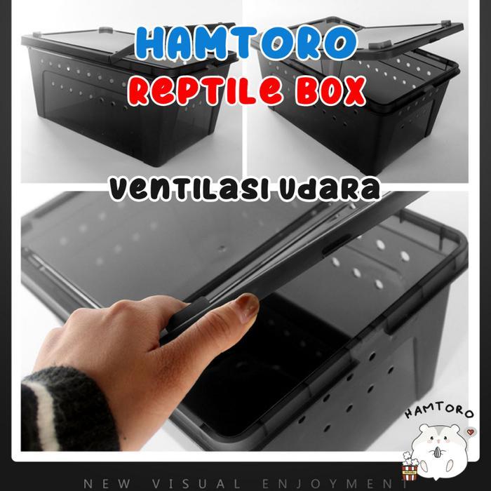 Hamtoro Gecko Box Kandang Besar Feeding Hamster/Reptil/Gecko Box Hamster
