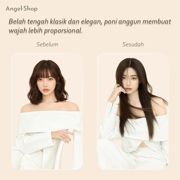 Wig Wanita Premium Import Korea Full Wig Korea Panjang 60 Cm Untuk Wanita / Rambut Palsu Wanita