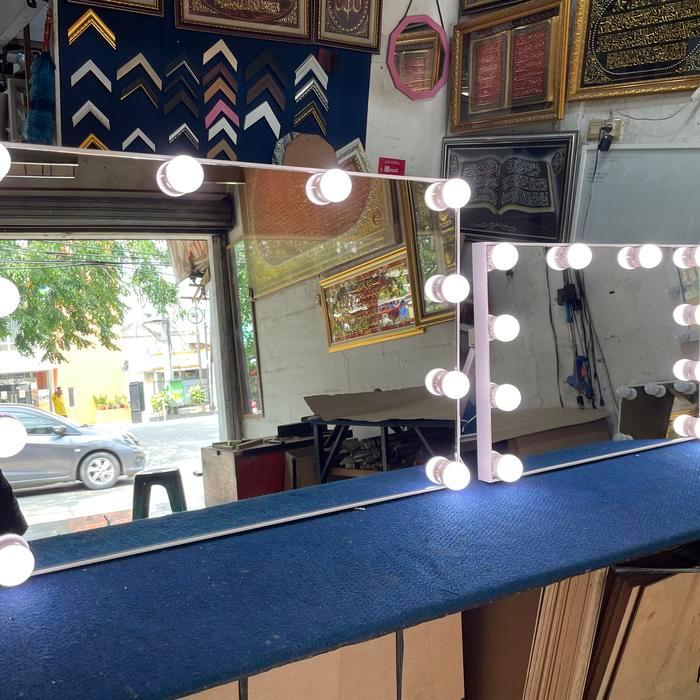 Vanity Mirror Cermin Rias Lampu Cermin Makeup Cermin Lampu