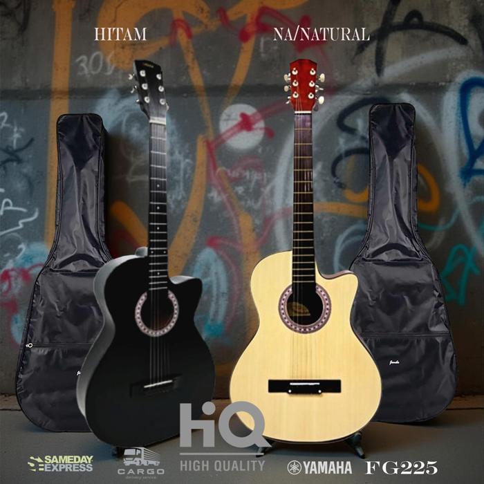 Gitar Akustik Yamaha Tipe FG225 Senar String Murah Untuk Pemula