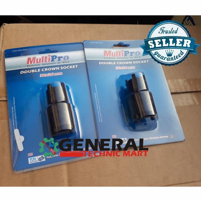 Mata Kunci Sok Mahkota 30 X 26 Mm Double Crown Socket Multipro