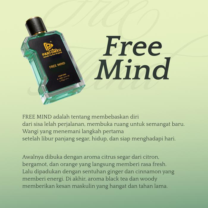 TERBARU Free Mind Extrait de Parfum Pria Outdoor Aroma Segar Tahan Lama Parfumku by PVJ