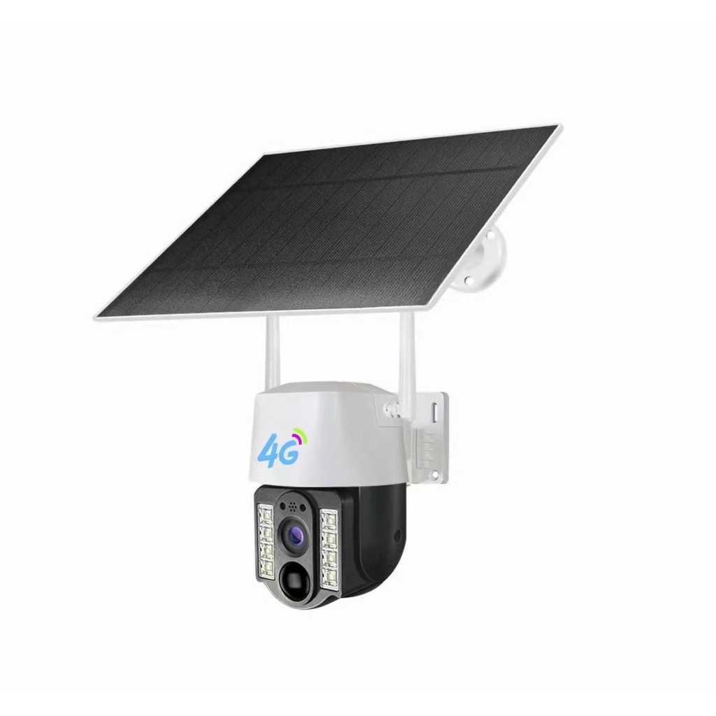 Home Outdoor Wifi 4G HD 3MP PTZ Surveillance IP Wireless CCTV Security Camera With Solar Panel Power