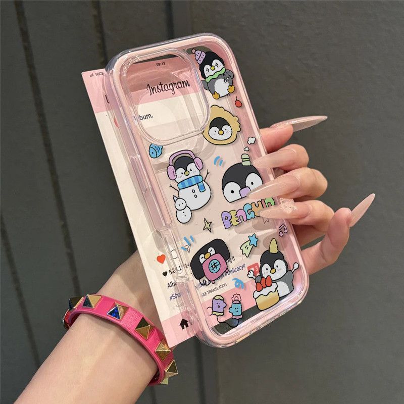Batas Berwarna Penguin Creative Terbaru Case Hp Vivo 0 Y500 Y11d T5 Pro 5G Y31d Pro V70 Y05 Y21D V60