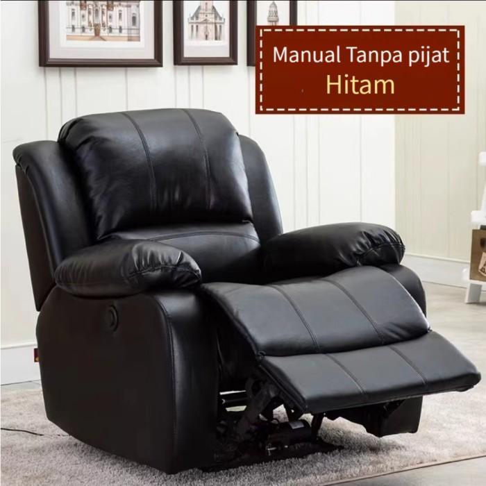 Highline Sofa Pijat Electric Sofa Recliner Sofa Pijat Sofa Refleksi - BLACK Manual