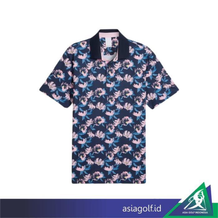 T Shirt Golf Puma Spring Floral SS25 Golf Kaos Golf Polo