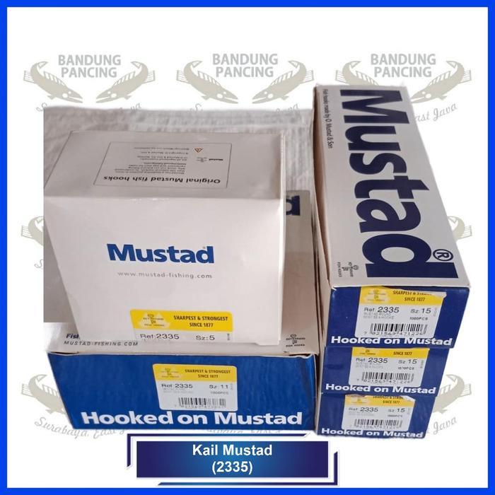 Mata Pancing Kail Mustad Round Bent Sea Hooks Tipe 2335 No 1 - 6
