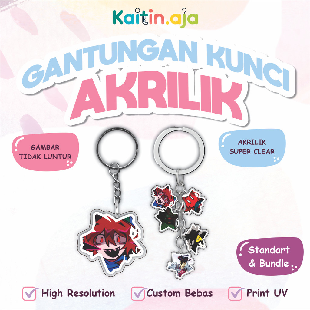 Ganci / Gantungan Kunci Akrilik ROBLOX FORSAKEN STAR KEYCHAIN (C00LKIDD, 1X1X1X1 BETRAYED, GASHARPOO
